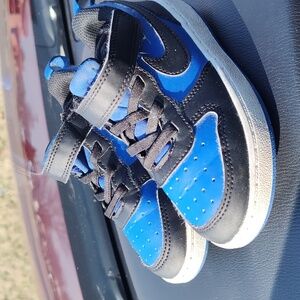 Nike Court Borough Low Sneakers Toddler 8.5 Black Blue HM6300-480